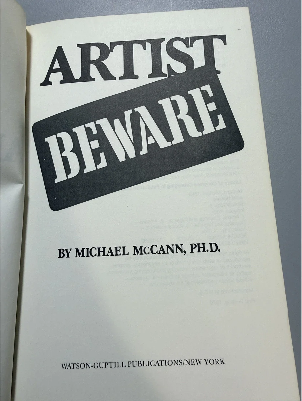 Artist Beware: The Hazards and Precautions in Working with Art and Craft Mat